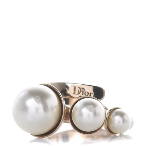 dior pearl set|christian dior rings for sale.